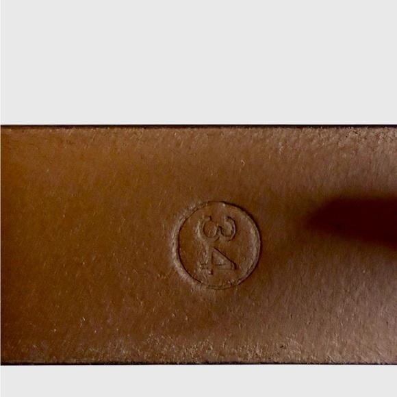 NWT J. Crew Mens Classic Leather Dress Belt  Brown Size 34 - Picture 4 of 5